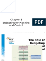 Budgeting For Planning and Control: Cengage Learning and South-Western Are Trademarks Used Herein Under License