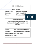 Identification and Analysis of The Business Strategy Formulation and Planning According To Shell Group PLC