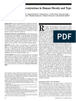 Serum Vaspin Concentrations in Human Obesity and Type 2 Diabetes