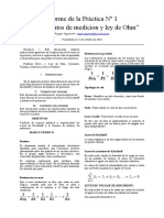 Informe de La Práctica Nº2 Instrumentos de Medicion y Ley de Ohm