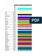 HTML Color Name and Hex Code