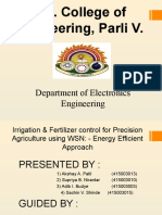 Akshay - Irrigation & Fertilizer Control For Precision Agriculture Using WSN - Energy Efficient Approach