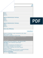 System Information Sheet - Infosys