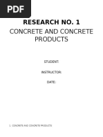 Concrete and Concrete Products