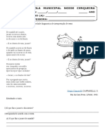 Atividade Diagnostica de Interpretação de Texto