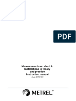 Measurements On Electric Installations in Theory and Practice