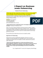 Project Report On Business Process Outsourcing