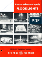 GE Lighting Systems Floodlight Application Brochure 1958