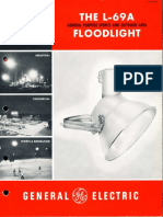 GE Lighting Systems L-69A Floodlight Brochure 1958