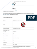 KFC SWOT Analysis 2013 - Strategic Management Insight