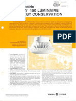 GE Lighting Systems Conserva 150 Series Spec Sheet 11-80