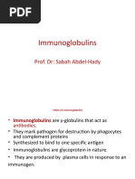 Immunoglobulins: Prof. DR: Sabah Abdel-Hady