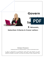 GOVERNMENT SAMPLES - Resumes, Selection Criteria & Cover Letters