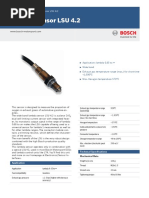 Bosch Lambda Sensor LSU 4.2 Datasheet