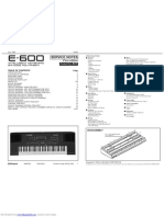 Roland E600 Service Manual