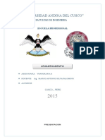 Informe de Topo - Levantamiento Topografico