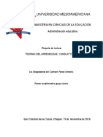 Reporte de Lectura (3) Teorias Del Aprendizaje