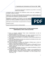 Atividade - 2 Semana - Capacitação para Coordenadores de Tutoria em EaD - UEMG