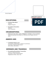 Resume Format