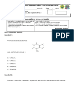 Reclassificação Química 2 Ano