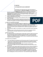 ANNEX 1 To Dormitory Lease Agreement Terms and Conditions of Dormitory Lease Agreement