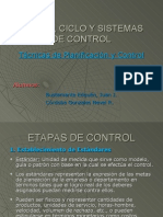 Etapas, Ciclo y Sistemas de Control