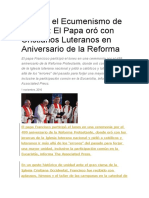 Avanza El Ecumenismo de Sangre