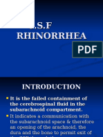 CSF Rhinorrhea