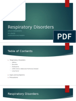 Respiratory Disorders: Grace Monserata 9 Grade