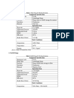 Water Pump Equipment Specification