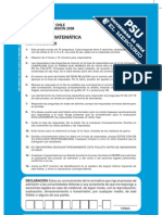 Facsimil 2008 Psu Matematicas