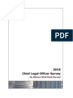 2016 Chief Legal Officer Survey: An Altman Weil Flash Survey