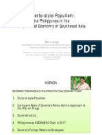 Duterte-Style Populism: The Philippines in The Geopolitical Economy of Southeast Asia, 22.11.2016