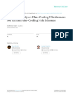 Numerical Study On Film-Cooling Effectiveness For Various Film-Cooling Hole Schemes