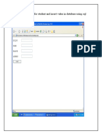 8-Create A Database For Student and Insert Value in Database Using SQL Server in Dot Net? ANS