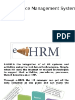 E-Performance Management System: Presented By: Sunil Kumar Saroha 6469 Mba 3 Semester