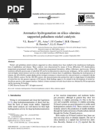 Aromatics Hydrogenation On Silica-Alumina Supported Palladium-Nickel Catalysts