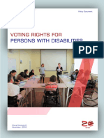 Voting Rights For Persons With Disabilities