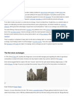 Stock Exchange: The First Stock Exchanges