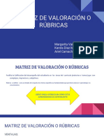 Matriz de Valoracion o Rubricas