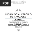 Trabajo Hidrologia-Ta3 - Caudales