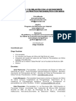 El Grafismo y Su Relacion Con Lo Inconsciente, Su Interes en La Practica Psicoanalitica Con Niños