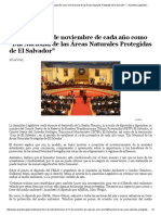 Día Nacional de Las ANP de El Salvador-Asamblea Legislativa