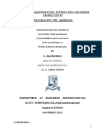 A Report Organisation Study, System Study and Design Carried Out at Win Suzuki Pvt. LTD., Nagercoil