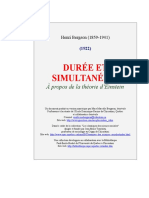 Bergson Duree Et Simultaneite