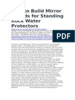 Prepare For Corrupt Greedy Corporate Oil Police in Dakota, How To Build Mirror Shields For Standing Rock Water Protectors and Shame The Police