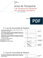 Fenómenos de Transporte-Mecanismos de Transporte de Momentum, de Energía y de Materia. Ley de Viscosidad de Newton