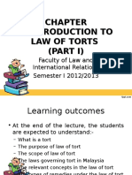 Chapter 1 - Introduction To Torts Law