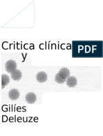 Deleuze, Gilles, Crítica y Clínica