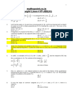 Mathspoint - Co.in Straight Lines-I IIT-JEE (XI)